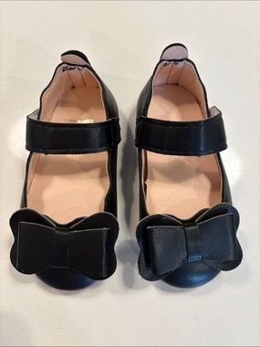 Kids Black Bow Mary Jane Shoes